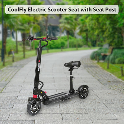 CoolFly Scooter Seat- Cushioned Seat with Seat Post (CoolFly T10-1000w/D10 2000w)