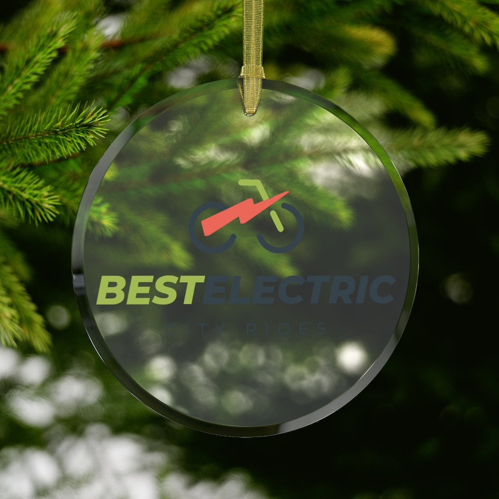 Best Electric City Rides Glass Ornament