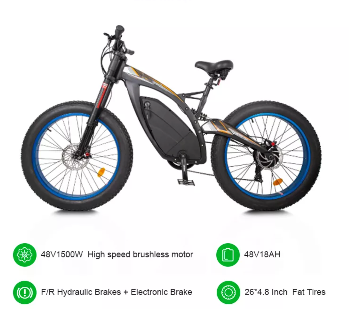 Ecotric electric bike hot sale 1000w
